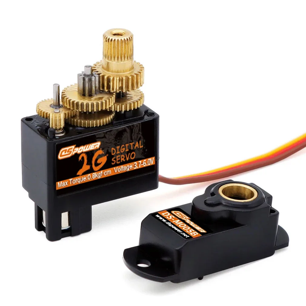 1/5/10/20 قطعة DSPOWER 2G مايكرو ميتال جير أجهزة رقمية 4.8-6 فولت ل RC سيارة صغيرة طائرة ثابتة الجناح هليكوبتر قارب القناة روبوت