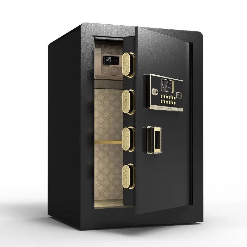 صندوق الأمان الرقمي المضاد للسرقة - بصمة الإصبع ولوحة المفاتيح الإلكترونية آمنة للمكتب المنزلي مع تصميم مضاد للتخزين