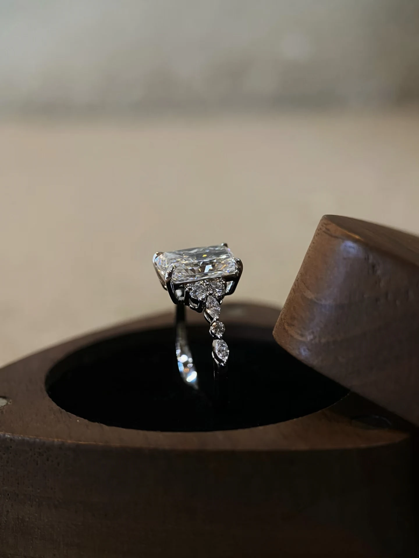 Laboratory Diamond Moissanite 18K, 14K, 9K Wedding Ring Diamond Ring Engagement Ring Diamond Jewelry Ring