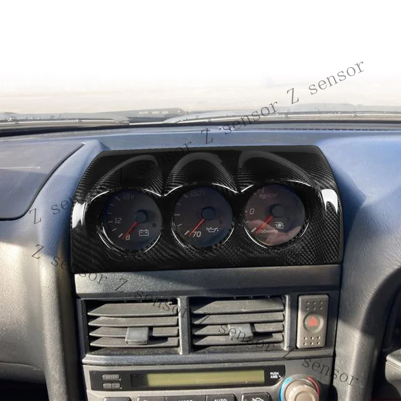 RRR+  52MM Gauge Pod Holder Cover Carbon Fiber for Nissan Skyline GTR R34 99-04