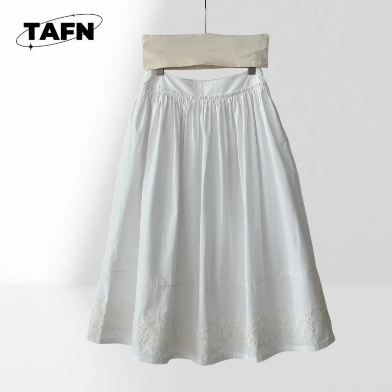 

Women Fashion Skirt High Waist Midi Casual Wear Ladies Fashion Skirt Simple Daily Midi Skirt Ladies Chic Midi Skirt BC1666