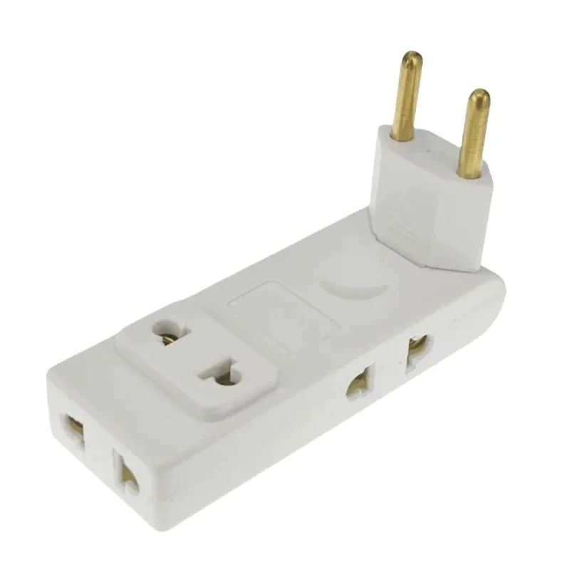 4 In 1 EU Travel Power Converter, 180° Rotatable Plug Wall Outlet Extension Portable Socket Adapter