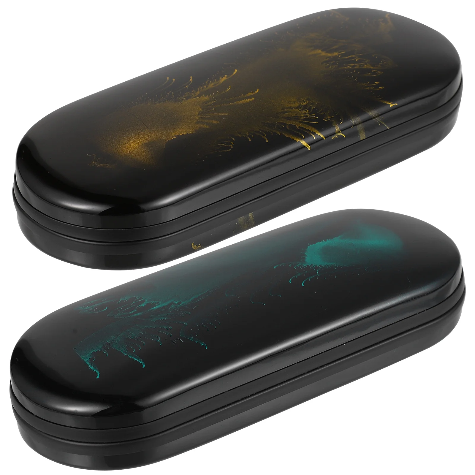 

2Pcs Sunglasses Box Durable Glasses Storage Case Simple Fashion Portable Eyeglass Protector Small Travel Practical