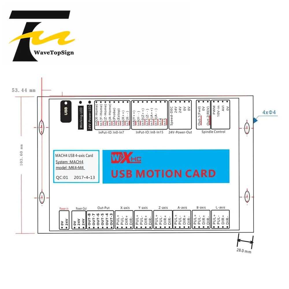 XHC Mach4 USB Breakout Board 3 4 6 Axis USB Motion Control Card 2000KHz Support Windows7 10 for CNC Enrgaver Lathe Machine view 4