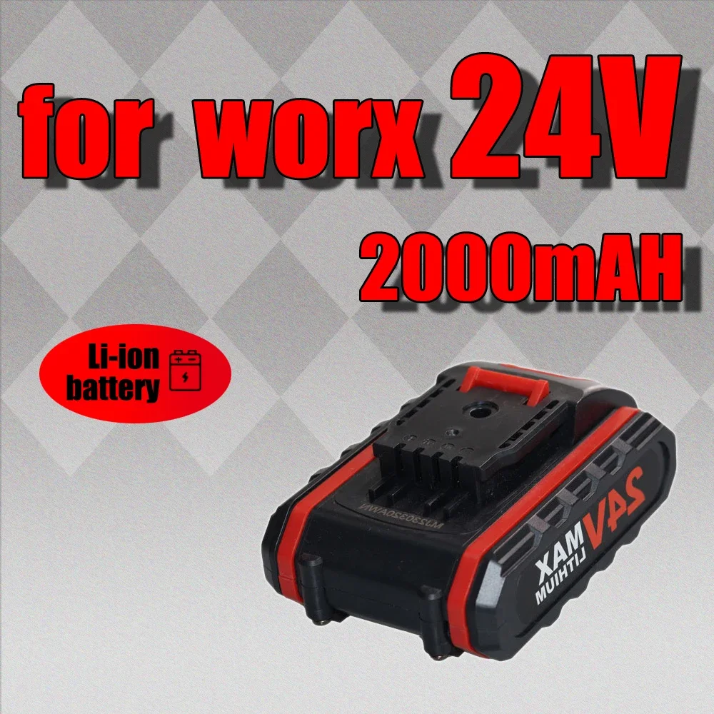 

for WORX 24V 2000mAh Lithium-ion Battery Rechargeable Cordless Impact Drill Battery Replace Electric Tool Battery