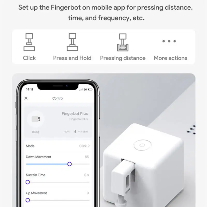 تويا زيجبي سمارت إصبع بوت بلس زر التبديل ، انتهازي ، أذرع تعمل باللمس ، التحكم في الحياة ، العمل مع اليكسا ، جوجل هوم ، أليس