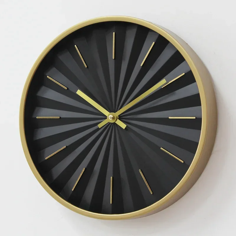 

12 Inches Nordic Round Wall Clock Simple Black White Bedroom Living Room Watch Hotel Room Wall Clock Home Decoration Pendant