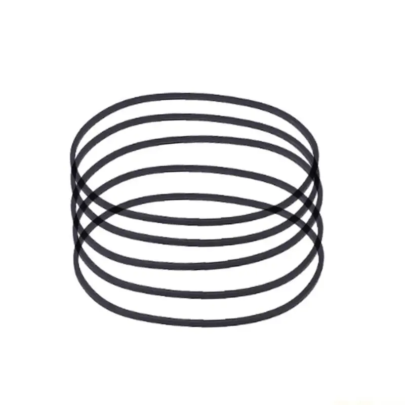 F62C 5PCS 0.6mm Square Folded Rubber Belt for Recorders CDROM Video Machines