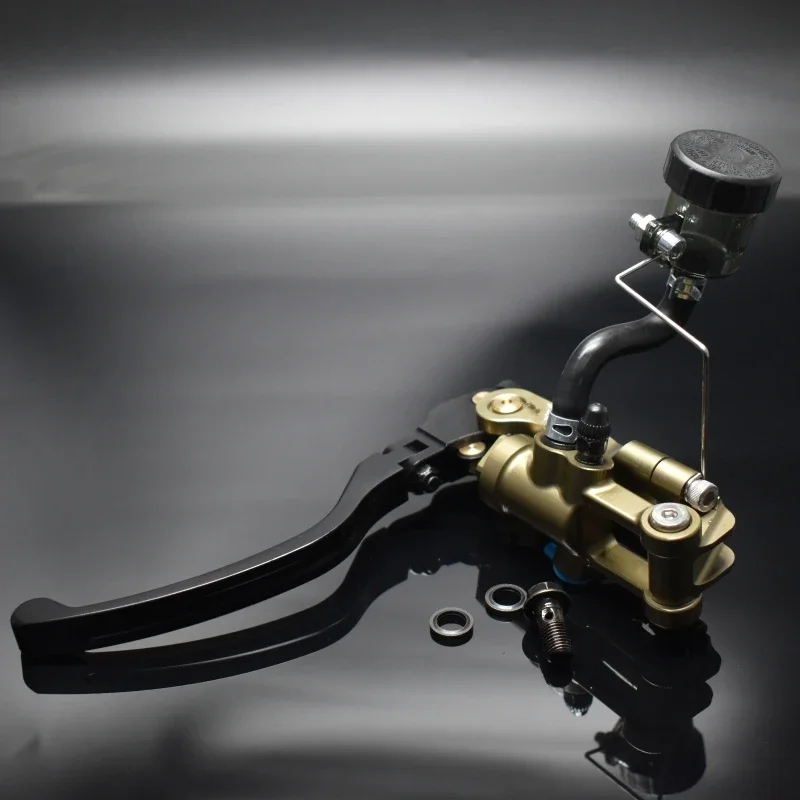 Motorcycle CNC Aluminum Alloy Brake Master Cylinder Left 17.5MM Right 19MM Piston For 22MM Handlebars