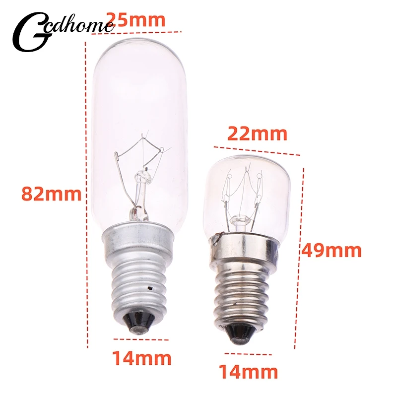 E14 LED Light T22/T25 15/40W Cooker Hood Filament Lamp Extractor Fan Bulb High Temperature Resistant Lighting 220V Edison Bulb