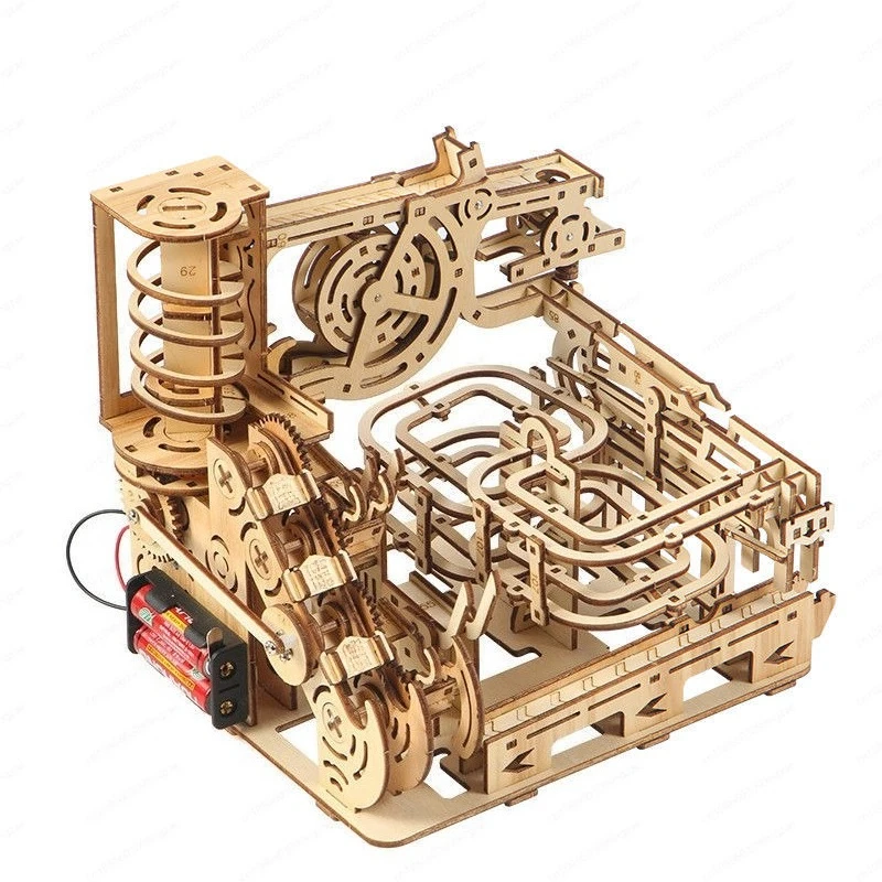 

DIY деревянный самодельный трековый шар 3d трехмерная модель-головоломка ручная работа механическая сборка развивающая игрушка хороший подарок