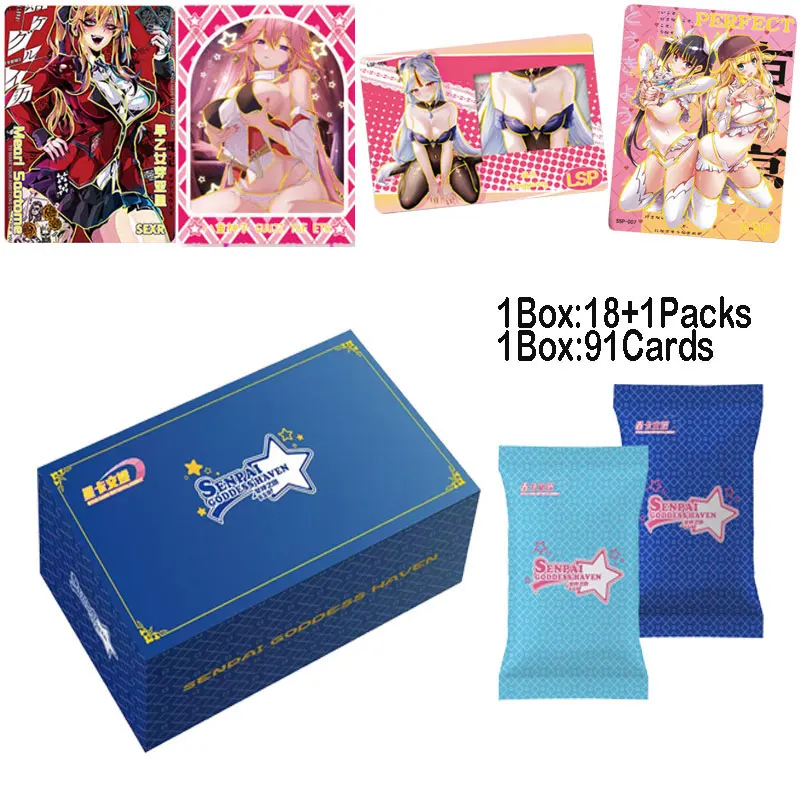 

2024 Lastest Senpai Goddess Haven 5 Collection Card Most Popular Waifu Booster Box ACG TCG CCG Doujin Toys And Hobbies Gift