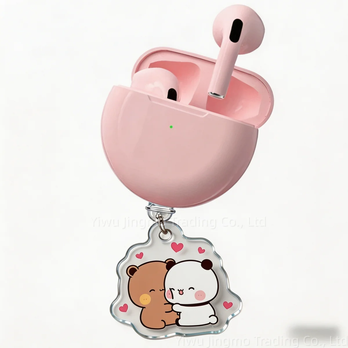 Peach and Goma cat themed USB C dust plug acrylic decorative accessory for type C cell phones wireless earbuds  USB C devices