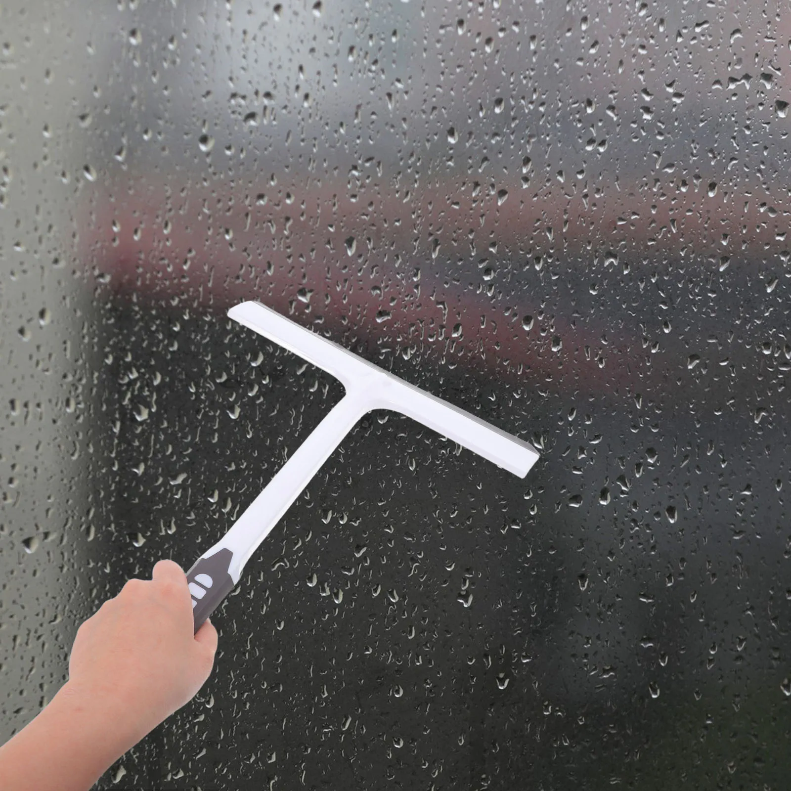 

1pc Premium Glass Squeegee Window Cleaner Ergonomic Handle Durable Wet Dry Use Bathroom Kitchen Balcony Scrubber