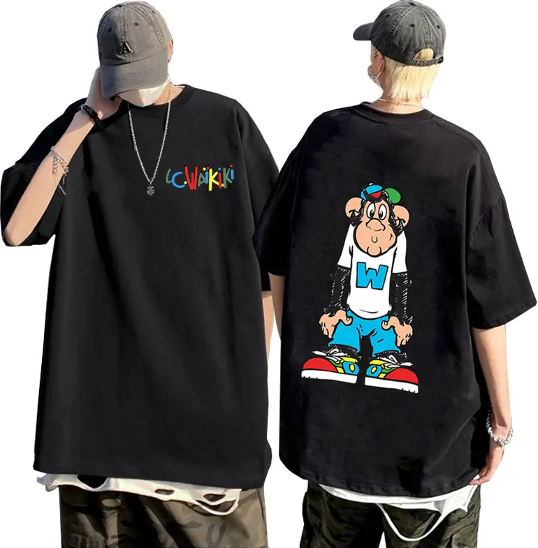 

Solemn Lc Waikiki Monkey Graphic T-shirt Male Fashion Streetwear Tshirt Men Women's Causal Oversized Pure Cotton Short Sleeve