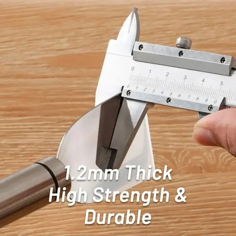 Stainless Steel Multi-Purpose Scraper Spatula - For Tile, Floor, Glass Deglue & Kitchen Refrigerator Cleaning Tools