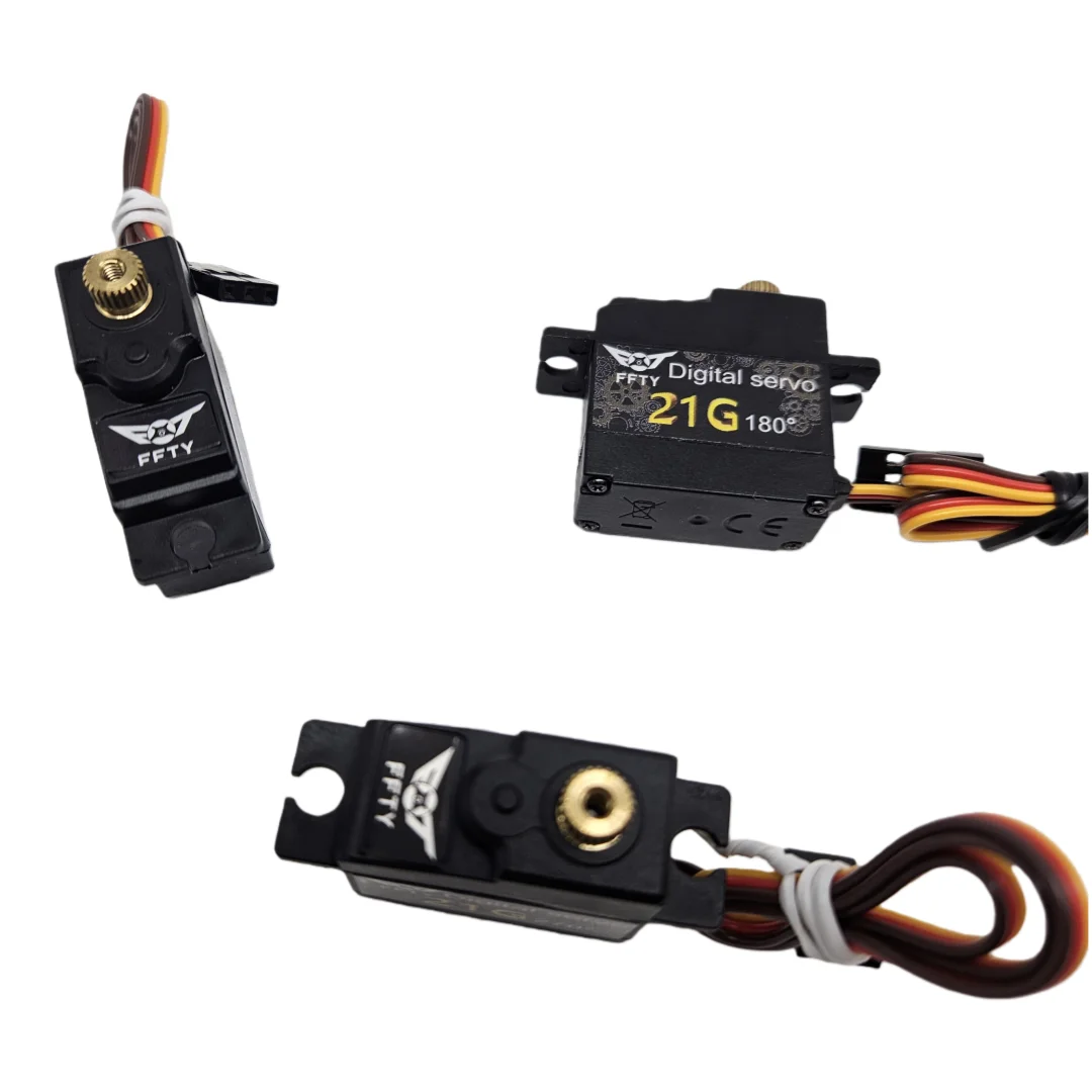 เซอร์โวมอเตอร์ดิจิตอล FTTY 21g 21G 180 องศา ° /270 ° /360 °   แขนโลหะ 25T สำหรับรถบังคับวิทยุ โดรน หุ่นยนต์ DIY
