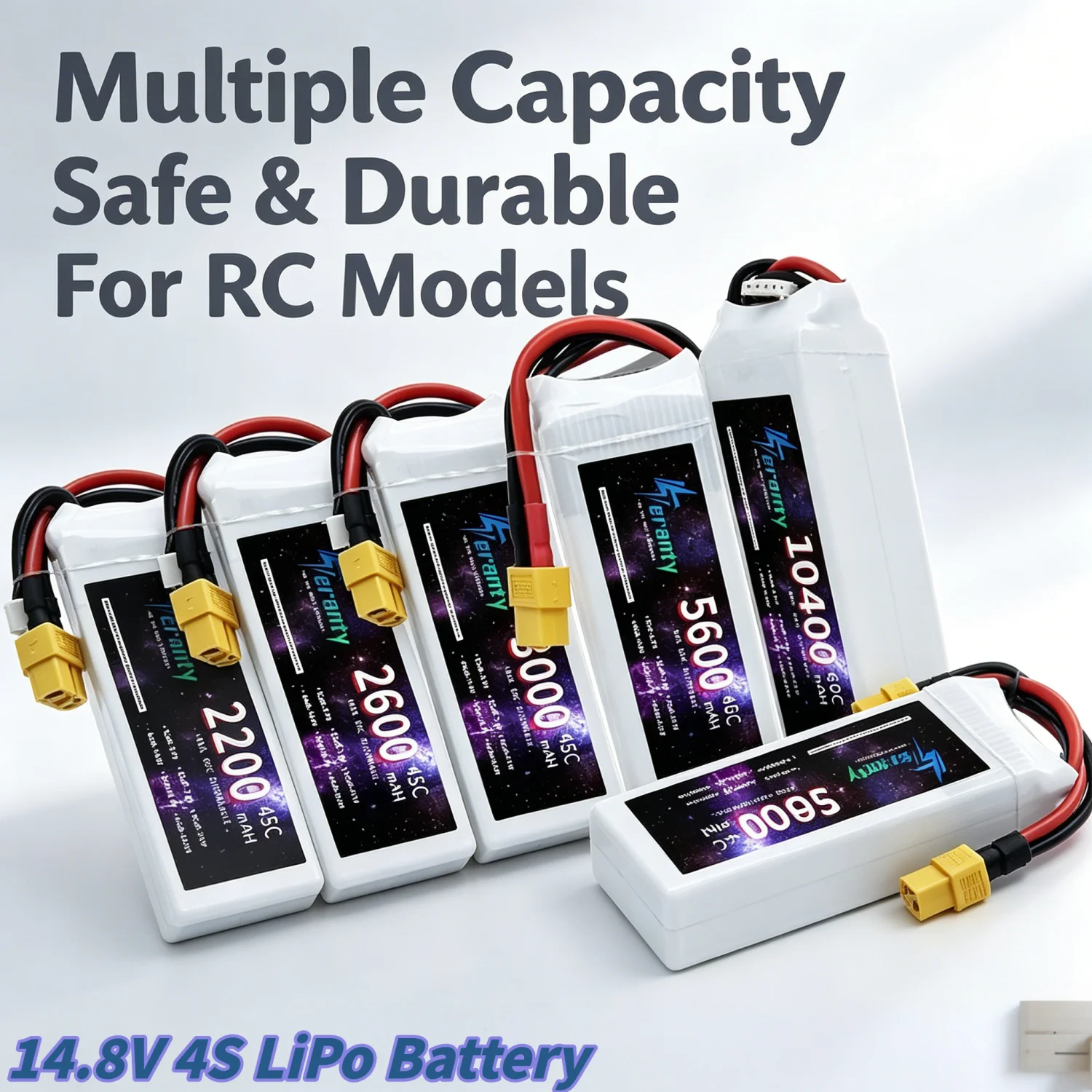 14,8V 4S LiPo Akku 1500 2200 3000 4200 6000 6500 9800 10400mAh mit XT60 Stecker für RC Auto Drohne Flugzeug Hubschrauber Ersatzteil