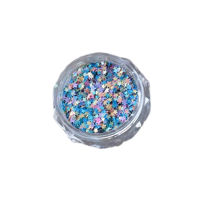 For Nail Art Nail Charm Decoration Accessories Nail Art DIY Cute Star Shape Macaron Color Nail Glitter