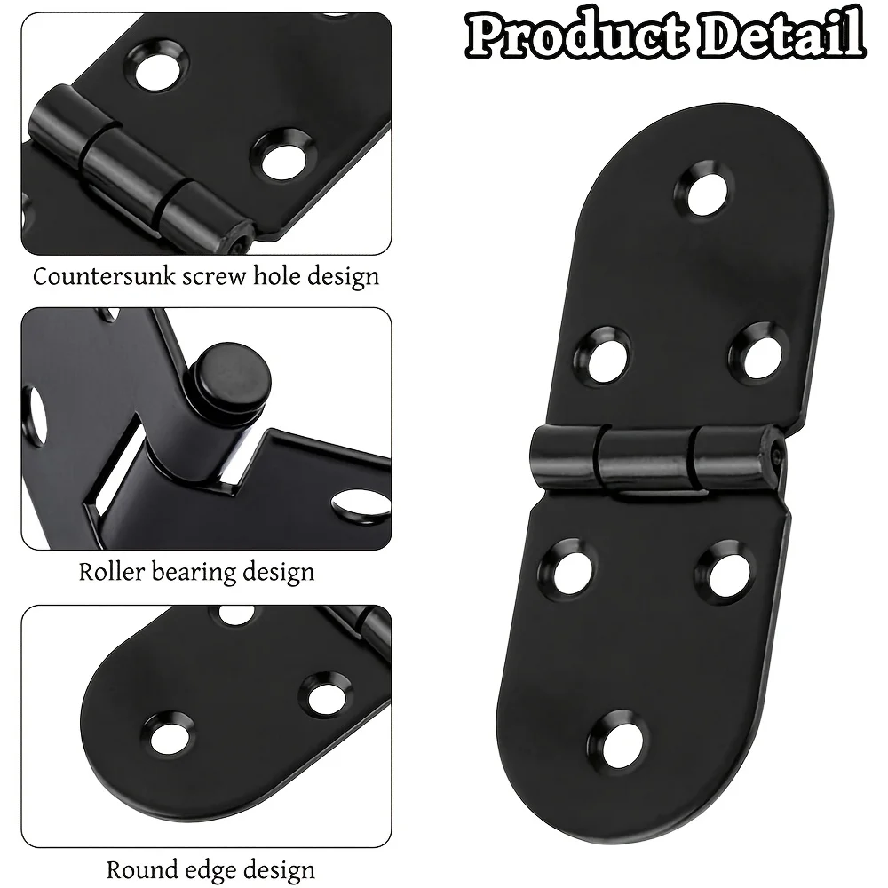6pcs degree Cabinet Hinges Folding Table Hinges Furniture Accessories Iron Butler Hinge Flip Hinges Countertop hinge iron waist