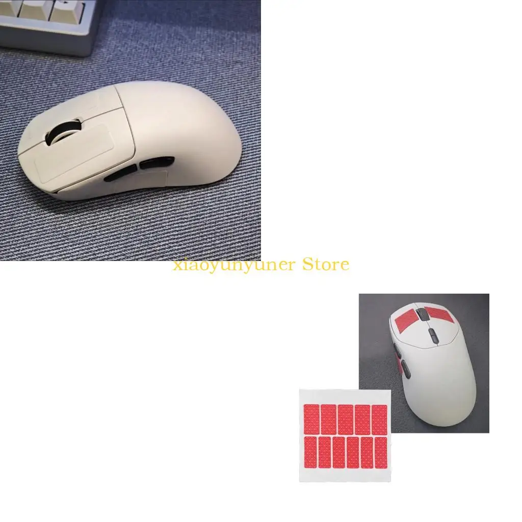 P9JB Universal Mouse Side Sticker Silicone Mouse Grip Pads Antislip Sweat Proof For Gaming And Offices DIY Customizable Cut
