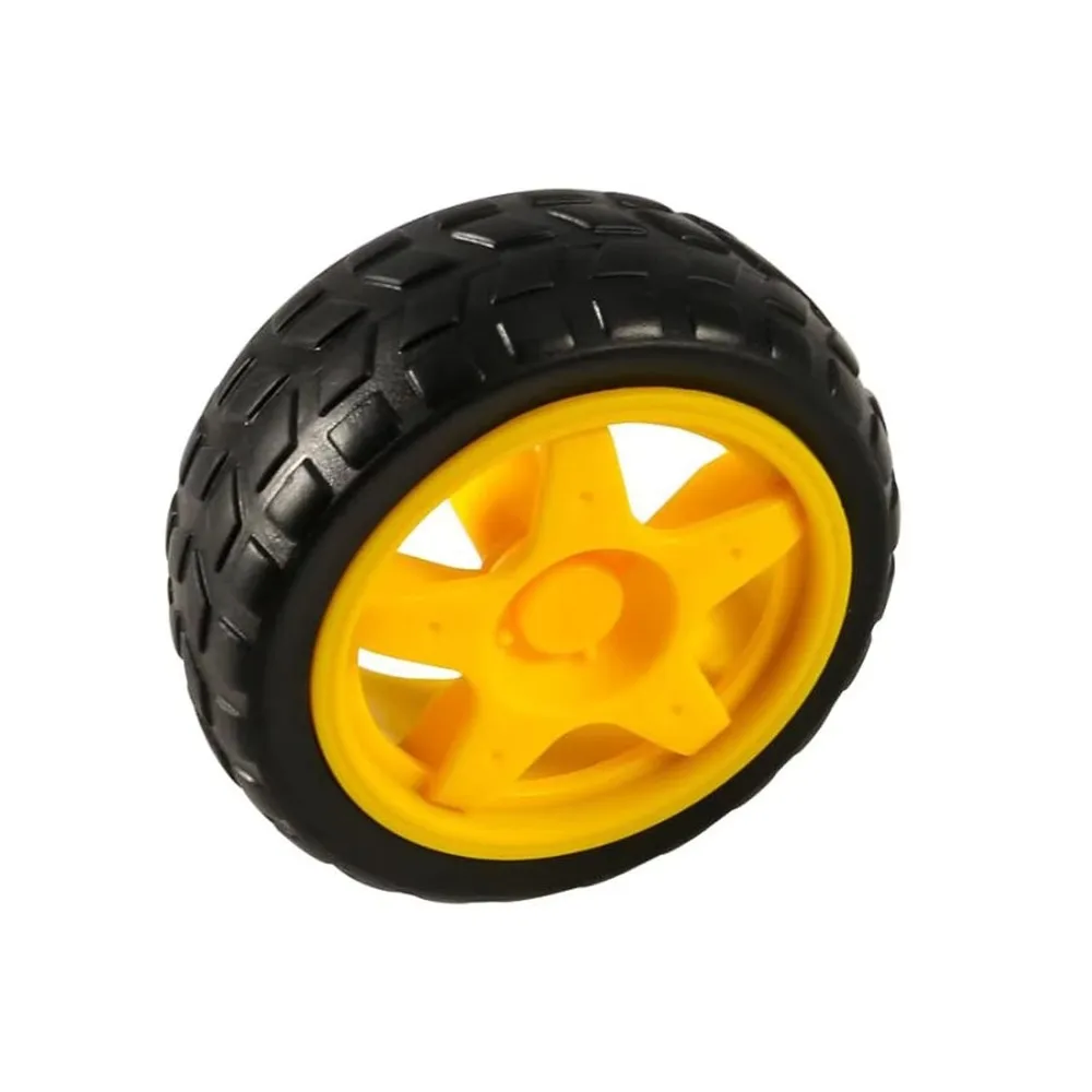 4 Sets New Ratio 1:48 TT Motor Dual Shaft 200RPM Tire Wheel Kit DC 3-6V RC Vehicle Accessories for Smart Car Robot