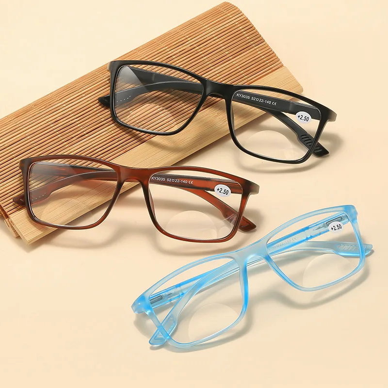 Men Women Far Near Reading Glasses Progressive Multifocal Magnifing Reading Glasses Black Frame Classic Smart Adjustment Focus