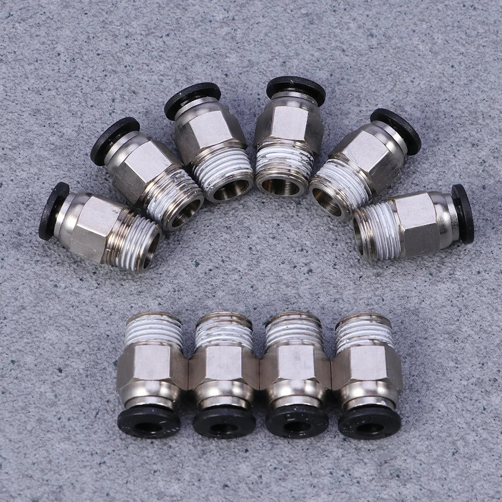 

8pcs 3D Printer Hotend Joint Ptfe Tube Fitting Male Straight Push Connector For 3D Printing Elliptical Sleeve Durable Tool