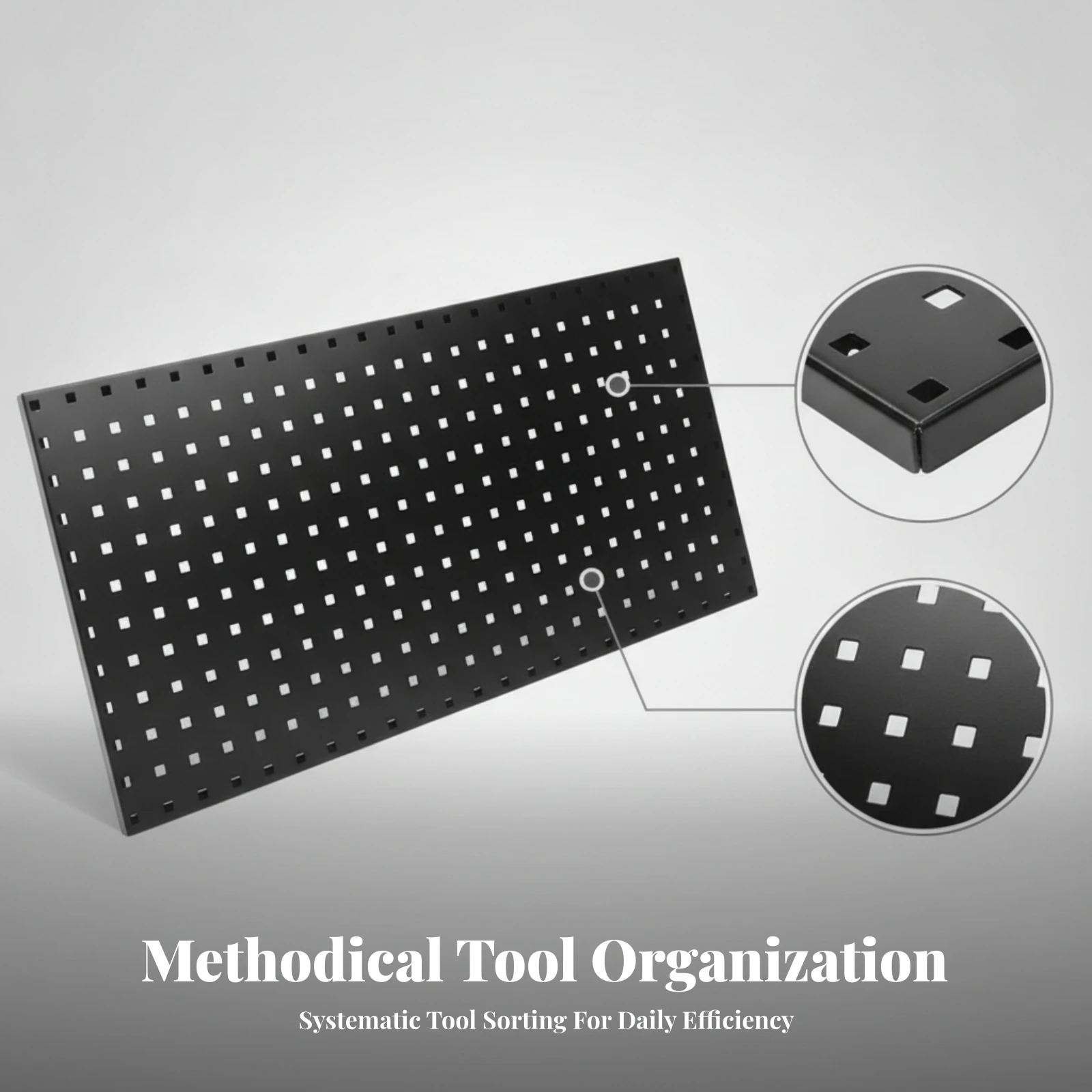 Perforated Flat Wall-Mounted Pegboard Metal Pegboard Panel for Garage