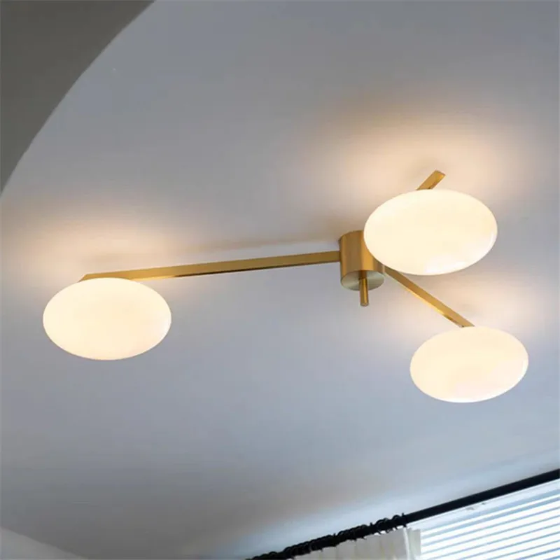 vidro led seixo luzes de teto lampada bauhaus de ouro luzes de teto de latao quarto sala de estudo sala de estar jantar iluminacao de suspensao 01