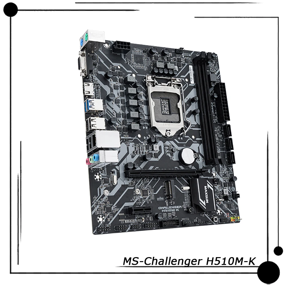 For MAXSUN M-ATX Desktop Motherboard LGA1200 DDR4 Supports 10th and 11th Generation Processors MS-Challenger H510M-K