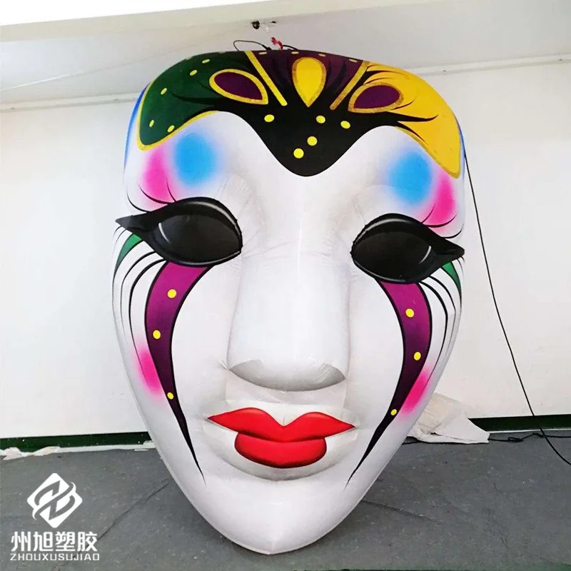 Inflatable masks, themed activities, commercial art installations and inflatable mask sculptures for advertising purposes