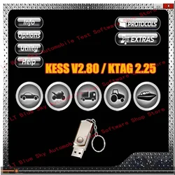 Car accessories tools KESS V2.80 Software For Kess V5.017 Ksuite 2.53 2.47 Ktag V2.25 Online Version Master ECU Chip Tuning Tool