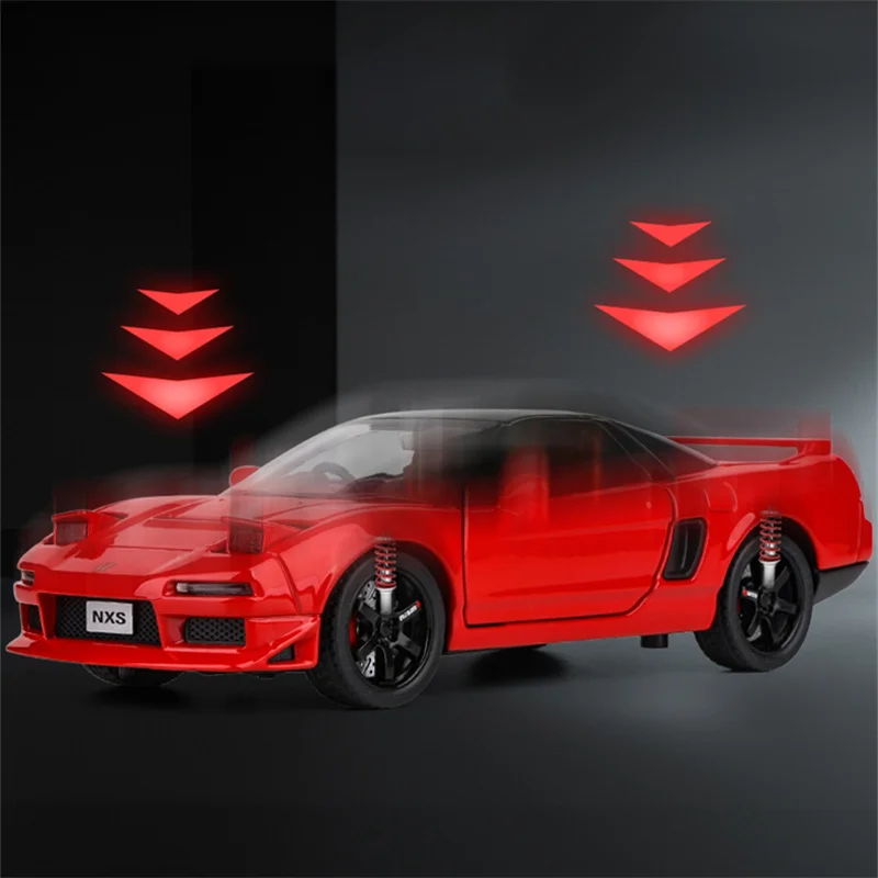 1:32 NSX NA1 Alloy Sports Car Model Diecasts & Toy Vehicles Metal Racing Car Model Simulation Sound Light Kids Gifts