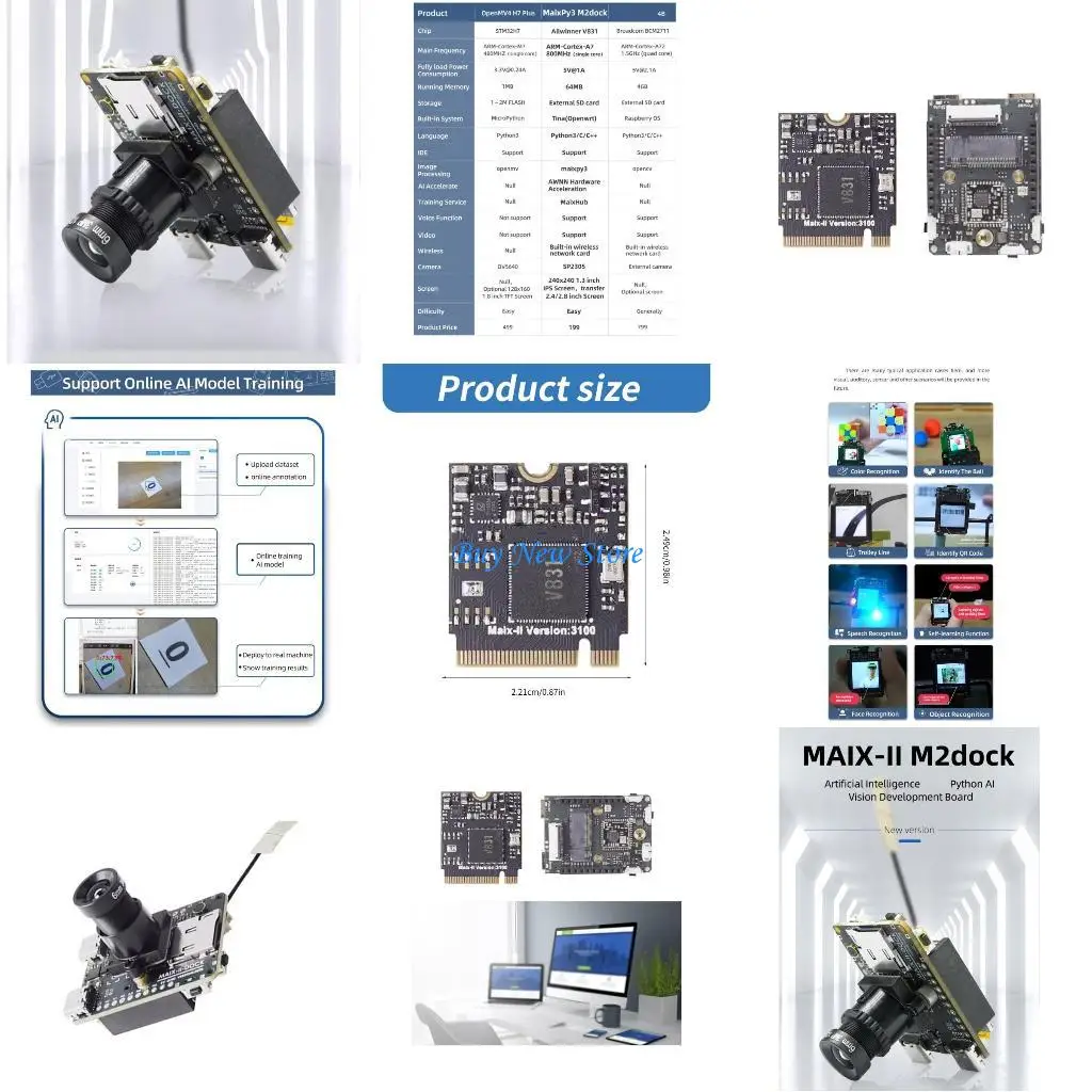 

20CE Sipeed Dock V831 1080p Visual Development Board Learning Tool Sipeed Maix Dock