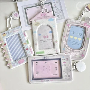 PVC Card Cover Mobile Phone Camera Fan Star Love Beans Small Card Campus Card Collection Card Bag Display Pendant
