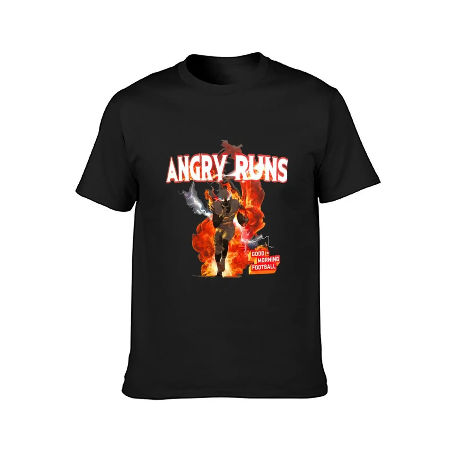 Angry Runs - Good Morning Football T-Shirt plus sizes quick drying big and tall t shirts for men