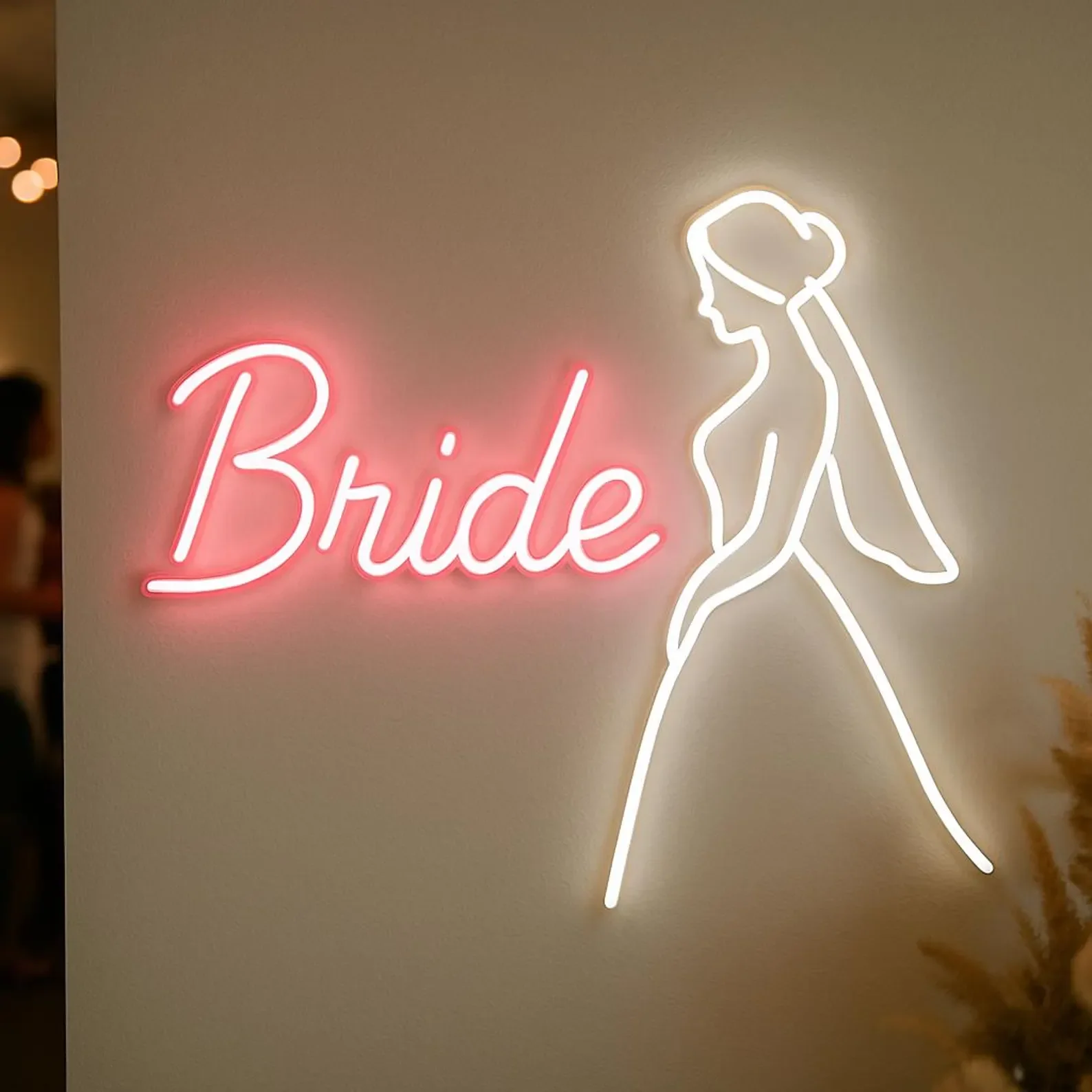 Bride Neon Sign,Wedding Agencies Light, Wedding Dress Salons Led Sign,Gift Idea for Stylist, Future Wife Neon Decor