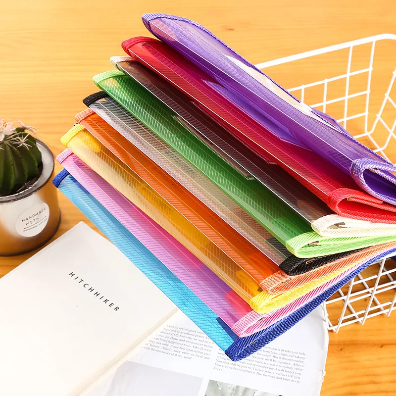 A5 Storage Folder Large Capacity Waterproof Student Storage Test Paper File Bag Document Organizer