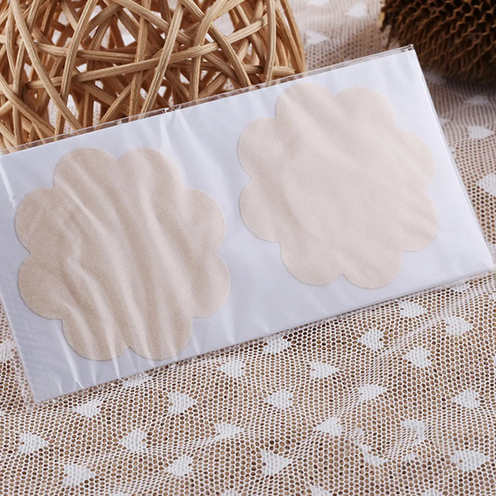 Breast Cover Accessory for Women Satin Push-up Pad Nipple Bra Self Adhesive for Decorative Strap Bras