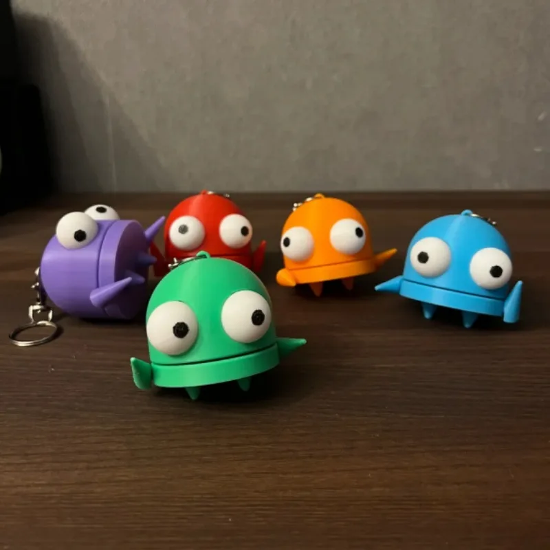 3D Printed Robot Figurine Keychain Ornament Toy
