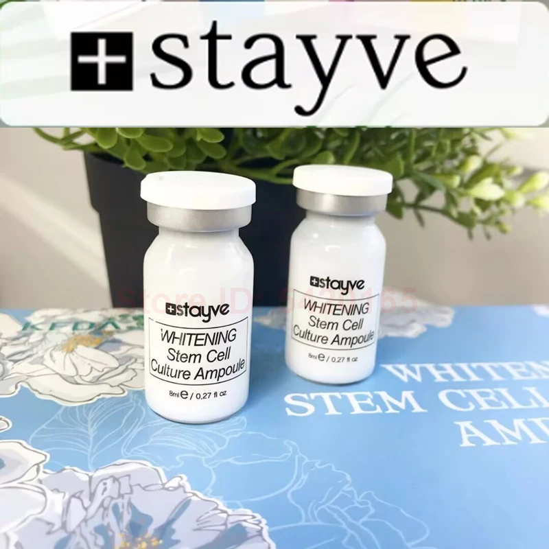 

Stayve Whitening Stem Cell Culture Ampoule Serum 8ml Kit Niacinamide Brightening Moisturizing Rejuvenation Face Care Skin