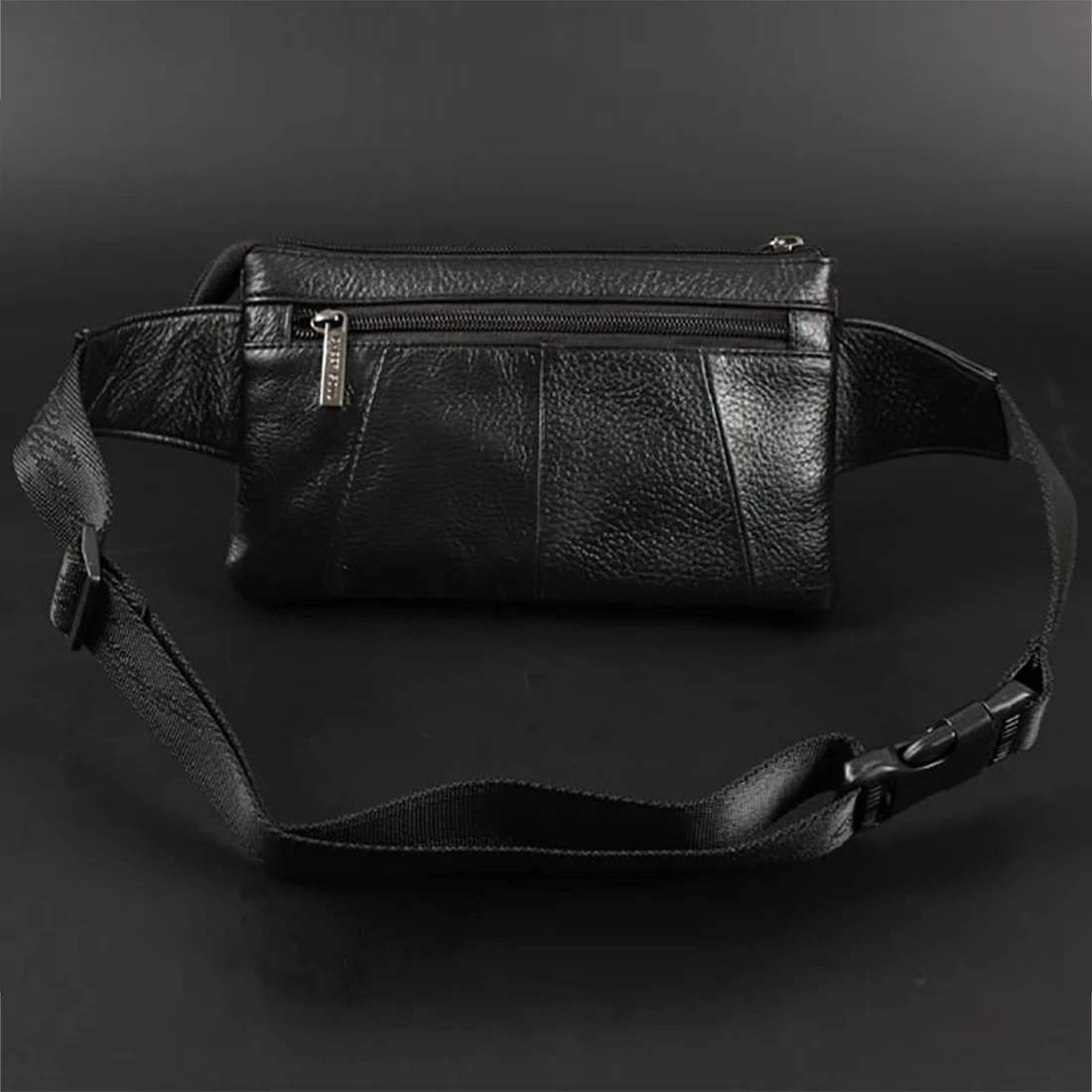 Men Fanny Waist Pack Bag Purses Genuine Leather Travel Climb Male Real Cowhide Cross body Sling Chest Bag Bum Hip Belt Purse