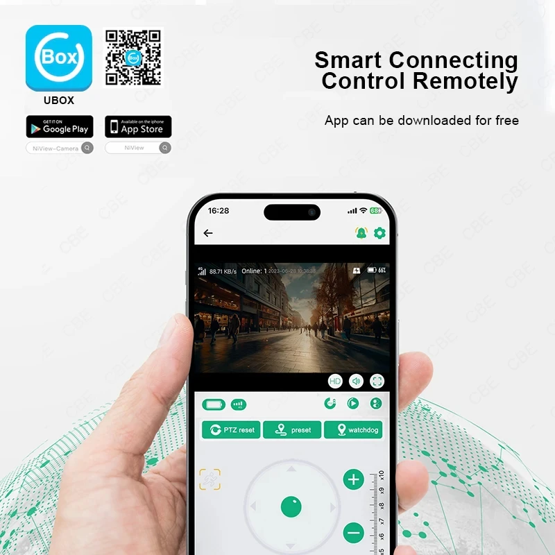 5MP 10x 5-50mm زوومينج بصري لاسلكي مزدوج الضوء PIR كاميرا أمان تعمل بالطاقة الشمسية #3