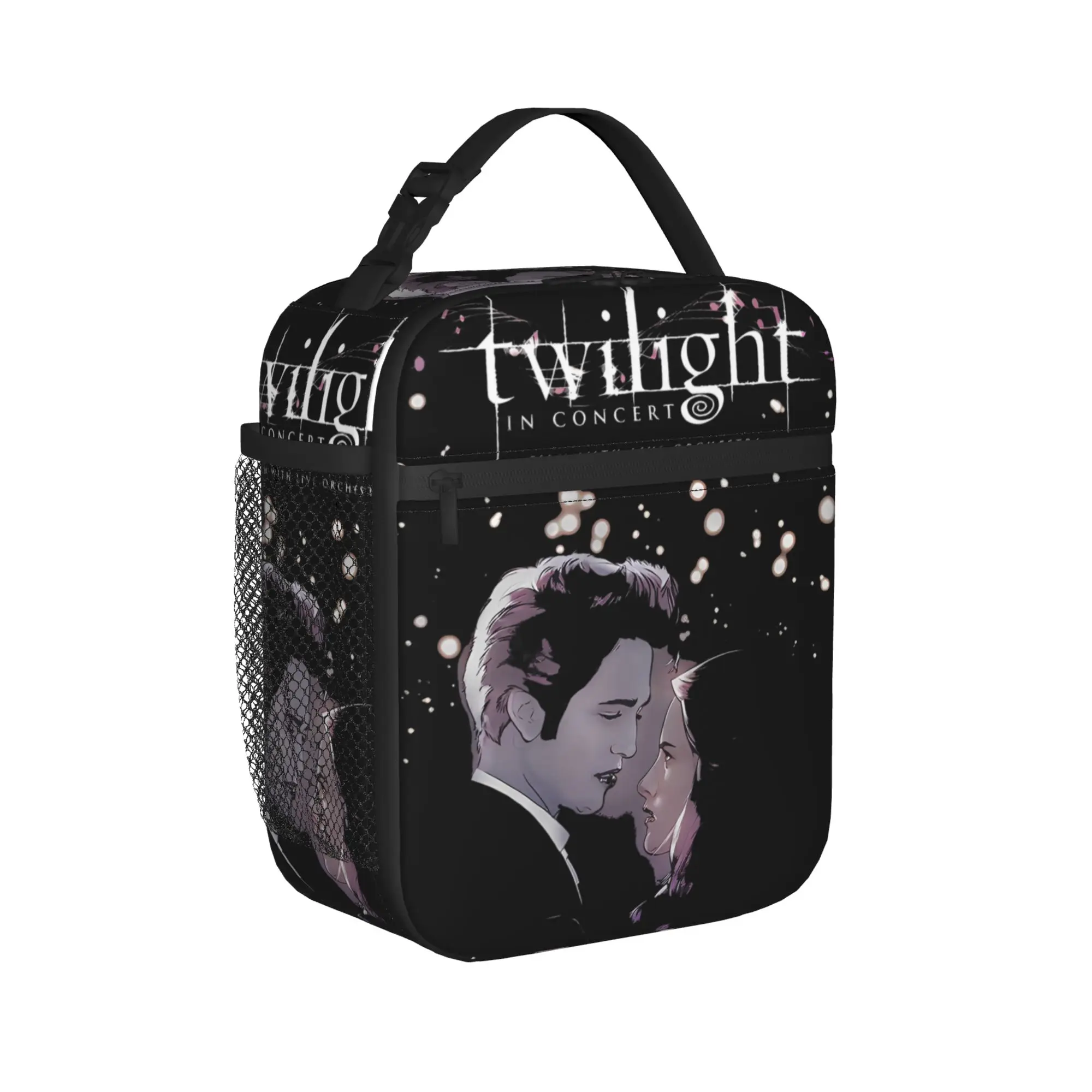 The Twilight Saga Comic Fans Insulated Lunch Bag Vampires Romance Reusable Thermal Bag Tote Lunch Box College Bento Pouch