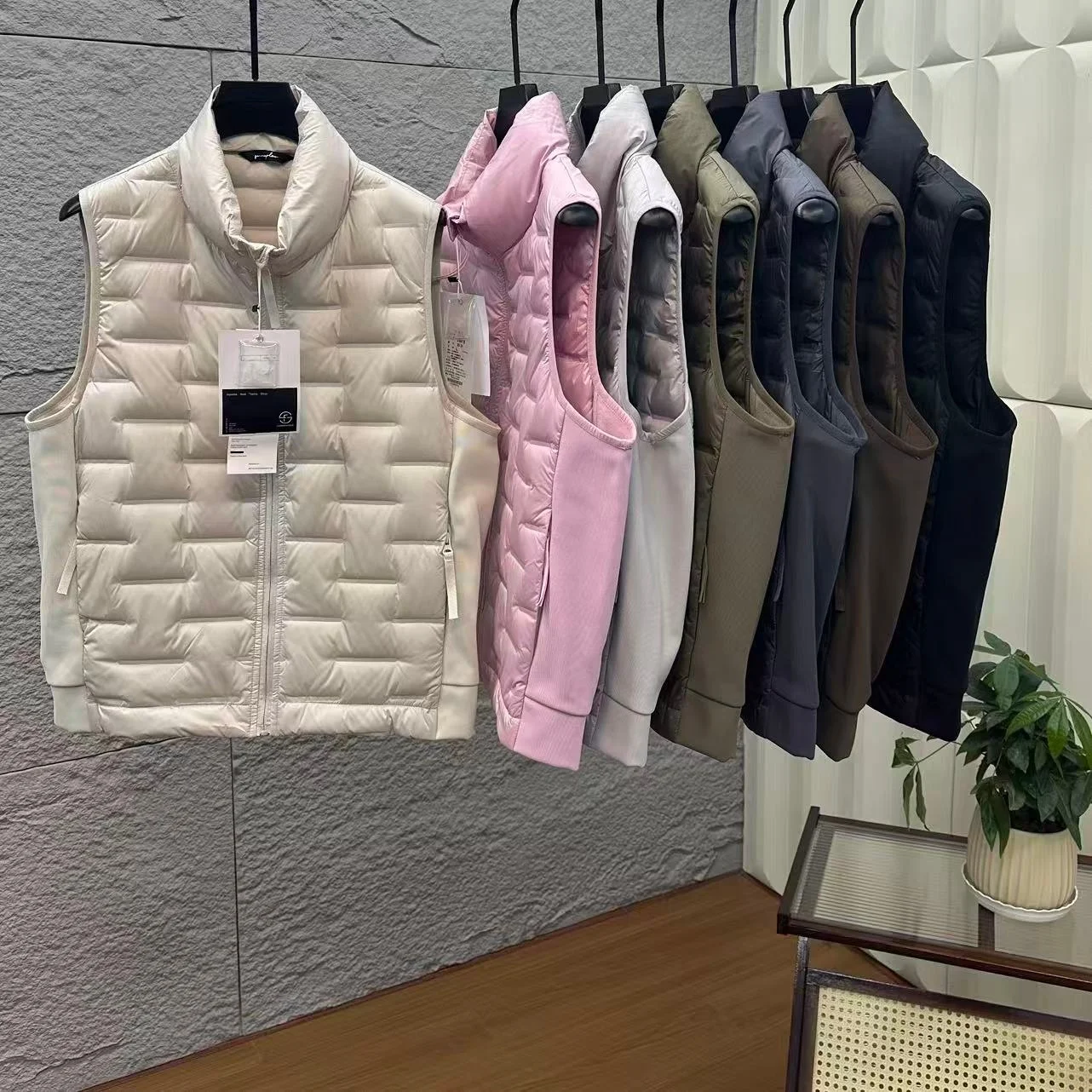 

Waterproof Lightweight Men's down Vest Autumn Winter Faion Trend Youth Pure Color Windproof Warm Couple Sle Loose Fit