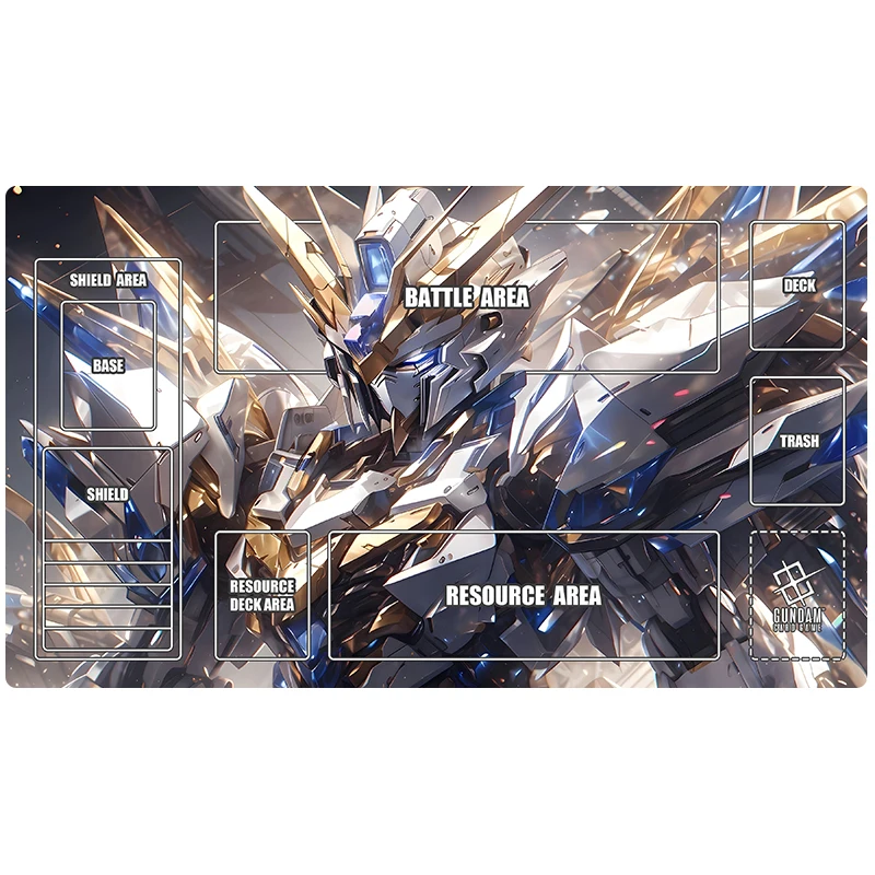 2025 جديد Gundam GCG سولو بلاي حصيرة 600x350 مللي متر لتقوم بها بنفسك أنيمي لعبة ببطاقات ورقية حصيرة عدم الانزلاق لاعب واحد الجدول حصيرة هدية للأطفال جامعي