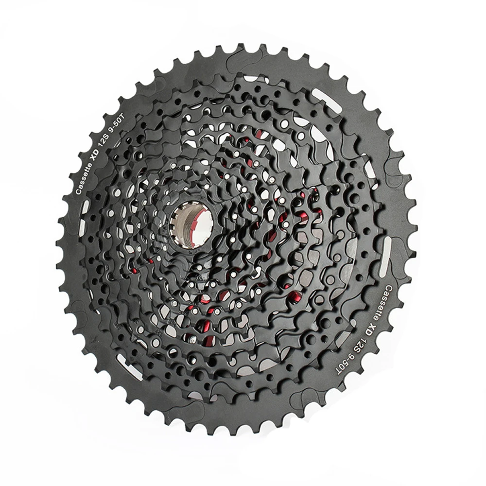 SUNSHINE MTB Bicycle k7 12v Cassette HG/XD/MS 12 Speed Mountain Bicycle Ultra Light Freewheel Sprocket System For Shimano/SRAM