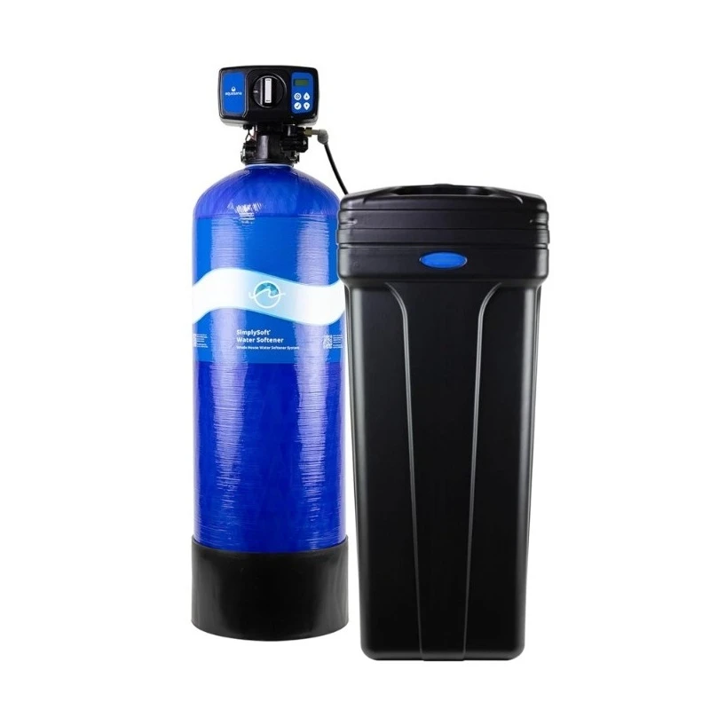 60K Grain Water Softener for Whole House Hard Water Reduction with Cabinet Base System