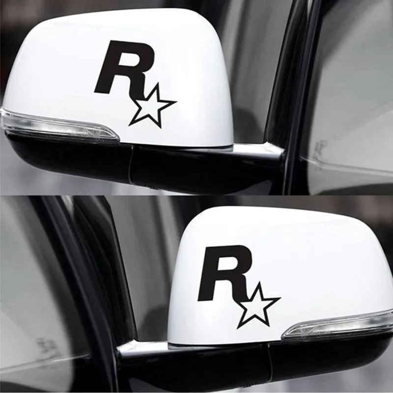 Adesivi per auto Rockstar Game GTA5 Decorazione riflettente per tappo serbatoio carburante Parabrezza Paraurti Tronco Moto Laptop Phone D30